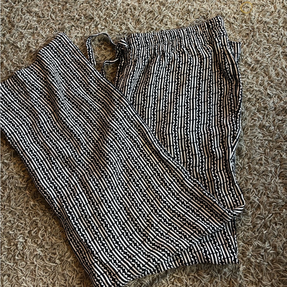 Reiss Monochrome Patterned Trousers